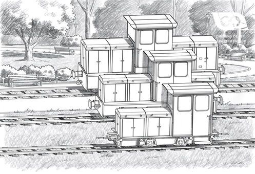  Three different platforms adapted to all track gauges. 