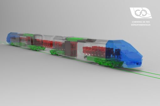 Articulated railcar architecture with three-box bogies Articulated railcar architecture with three-box bogies