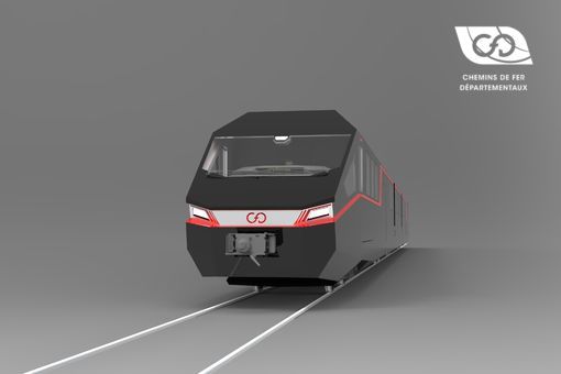 Articulated tri-case railcar Articulated tri-case railcar