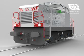 CFD Diesel Locomotive Type TRIAX with Electric Traction