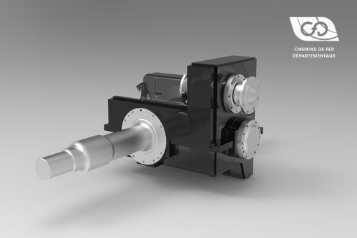 CFD PR18 railway gearbox view CFD PR18 railway gearbox view