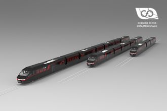 CFD raicars articulated with bogies