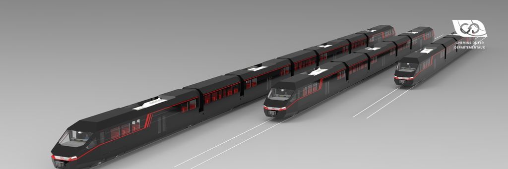 CFD raicars articulated with bogies