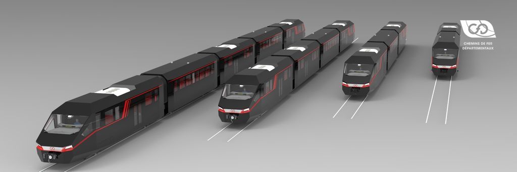 CFD railcars with axles