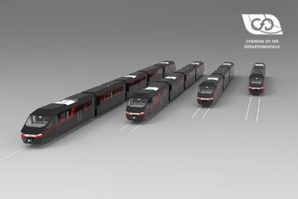 CFD railcars with axles CFD railcars with axles