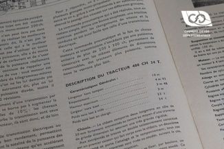 Description of the tractor 400 CH 34 T.