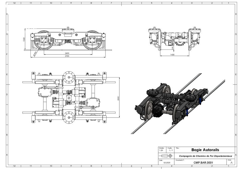 Diagram of the CFD Bogie for passengers application Diagram of the CFD Bogie for passengers application