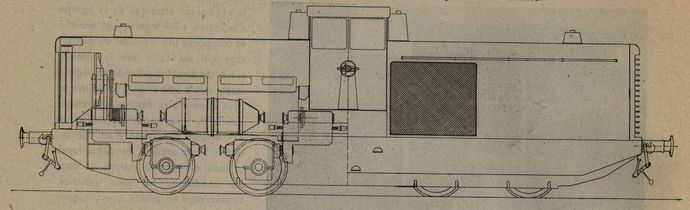 Fig. 14. - 1,200 hp, 60-ton diesel locomotive for normal track.