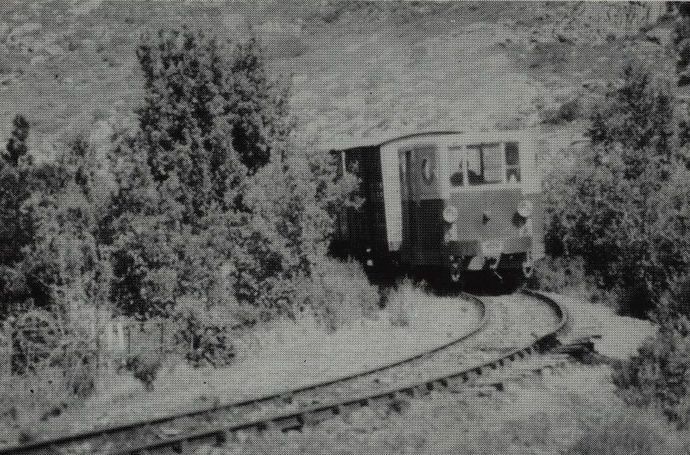 Freight train on the Balagne line towed by tractor n° 114. (Photo J. VIERNE)