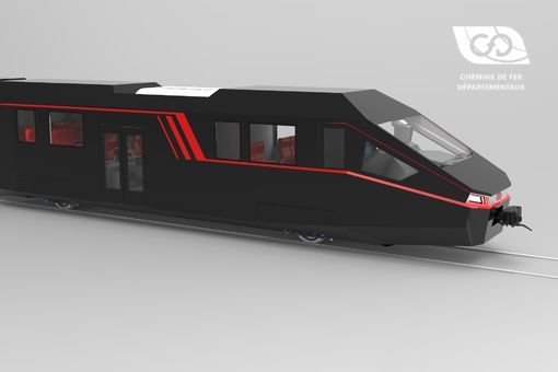 Front vehicle of the CFD 2-axled railcar series Front vehicle of the CFD 2-axled railcar series