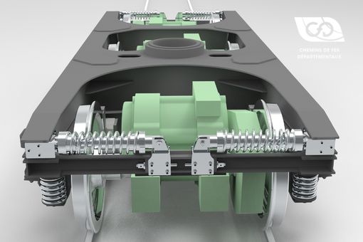 Front view TRIAX bogie Front view TRIAX bogie