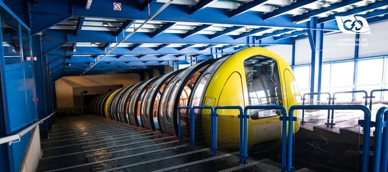 Funicular railway of Tignes