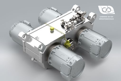 Gearbox isometric view Gearbox isometric view