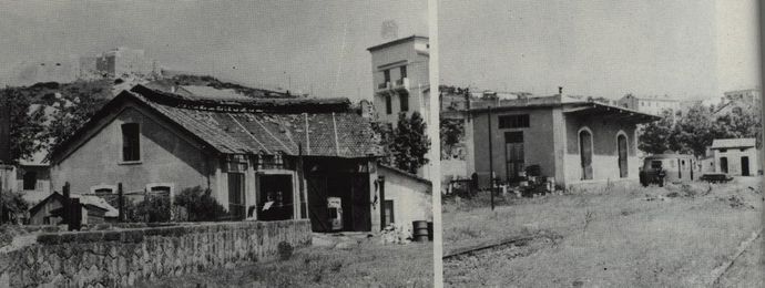 General view of the traction installations in Calvi (Photo B. ROZE). View of the P.V. hall in Calvi (Photo J. RENAUD).