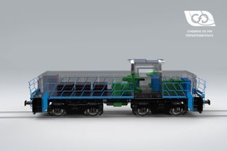 Hybrid and 100% electric locomotive