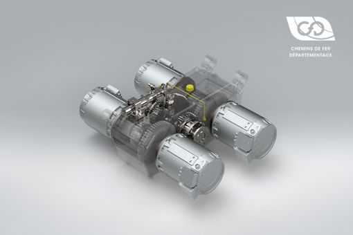 Internal view of the gearbox Internal view of the gearbox