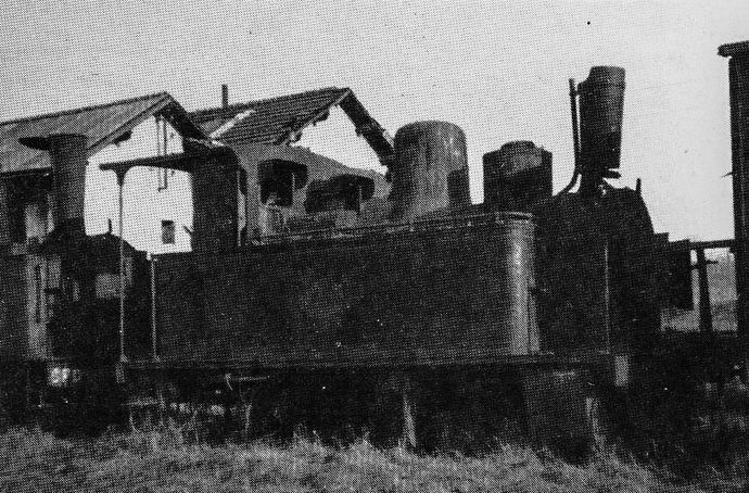 Locomotive 030 Saint-Léonard n°5 at the Meaux depot, shortly before it was sold for scrap