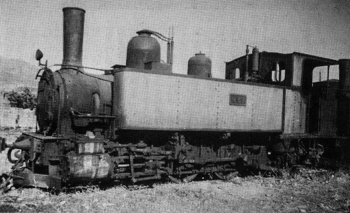 Locomotive 031 type Corse n° 39, modified for fuel operation, at the Corte depot