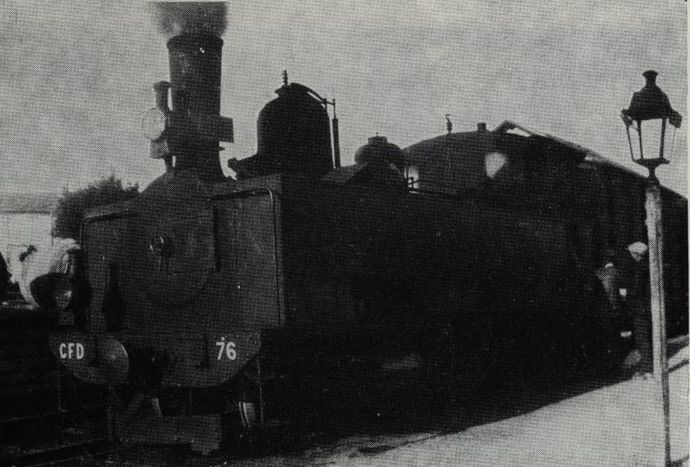 Locomotive 130 Cail type IG, no. 76, to Surgères (Charentes). (Collection 