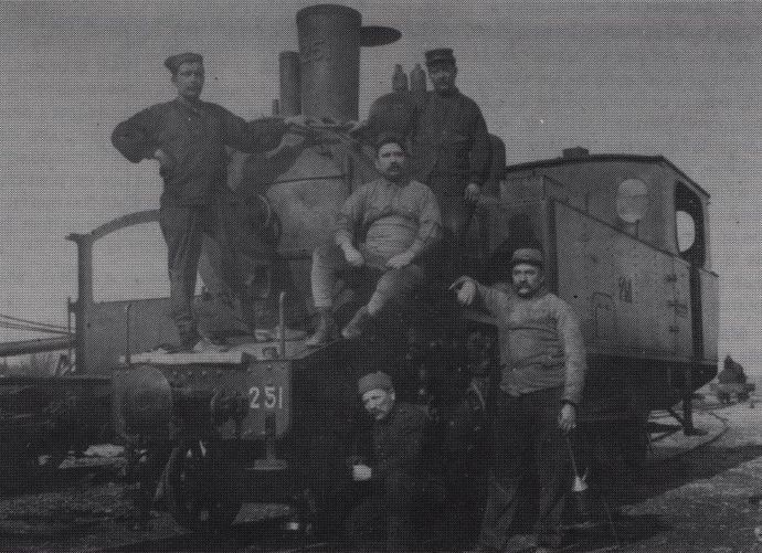 Locomotive n° 251 on the Meusien during the 1914-1918 war