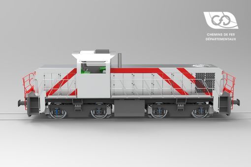 Locomotive Type BB DE with CFD LOC bogies Locomotive Type BB DE with CFD LOC bogies