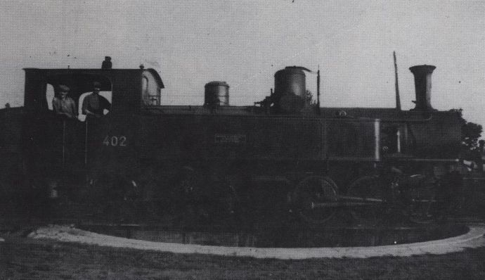 Mallet locomotive No. 402 on the Saint-Agrève swing bridge Mallet locomotive No. 402 on the Saint-Agrève swing bridge