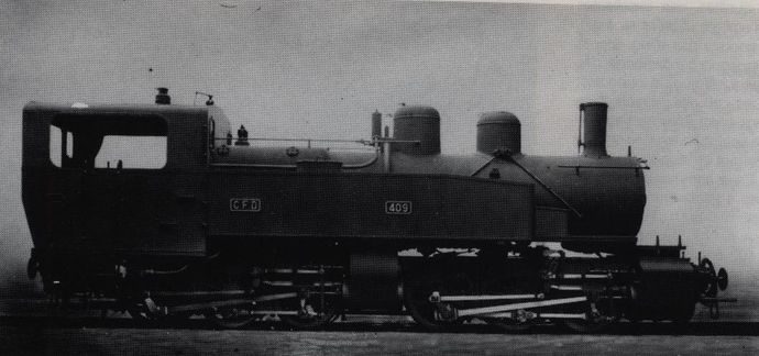 Mallet locomotive no. 409, when leaving the factory Mallet locomotive no. 409, when leaving the factory