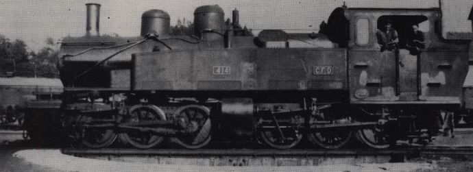 Mallet locomotive no. 414, on the Saint-Agrève swing bridge Mallet locomotive no. 414, on the Saint-Agrève swing bridge