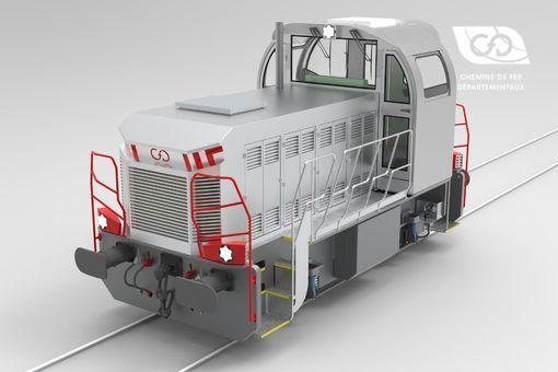 Perspective View CFD shunter Type B DE
