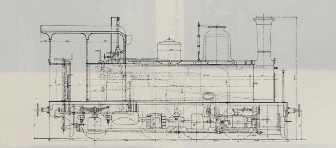 Plan of locomotive 031 type Yonne