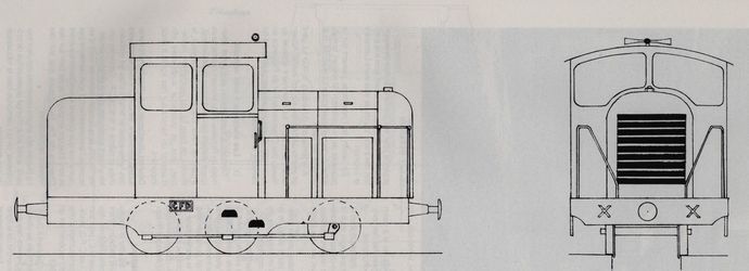 Plan of Montmirail type tractors series 851-852 and X. (Scale 1/43,5°) Plan of Montmirail type tractors series 851-852 and X. (Scale 1/43,5°)