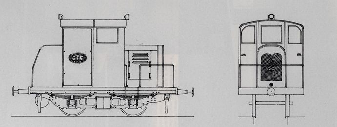 Plan of the prototype tractor n° 11 of the Charentes. (Scale 1/43,5°)