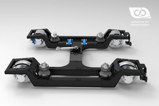 Profile funicular bogie