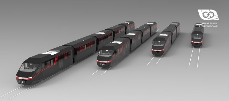 Range of CFD 2-axled railcars 