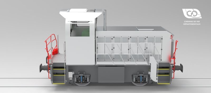 Side view of the shunter CFD Type B DE Side view of the shunter CFD Type B DE