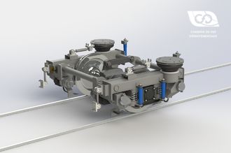Single-axle CFD bogie for the light trains range
