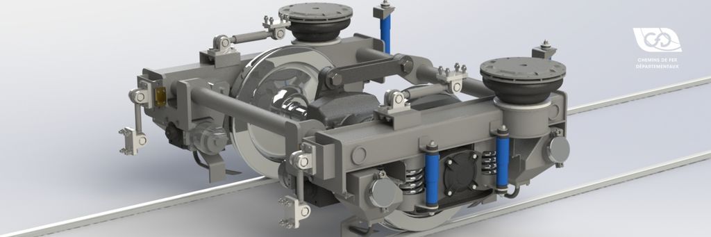 Single-axle CFD bogie for the light trains range