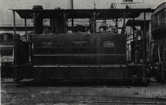 TIV locomotive n°4 Romagne, at the Rennes depot TIV locomotive n°4 Romagne, at the Rennes depot