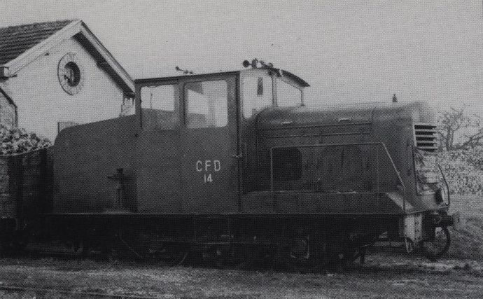 Tractor n° 14 in Egreville station (Photo M. RIFAULT)